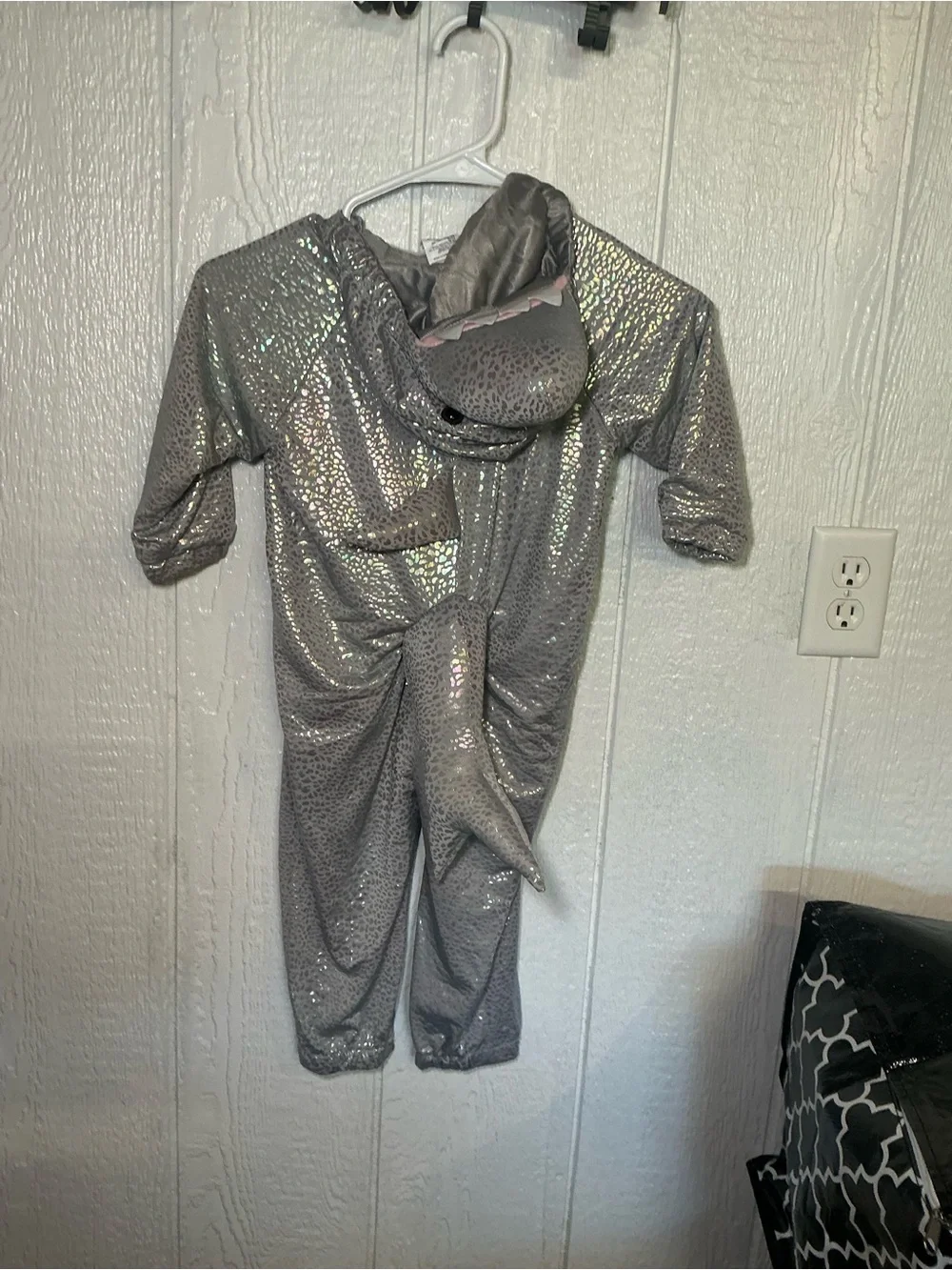Target Kids Silver Shark Costume with Hooded Head